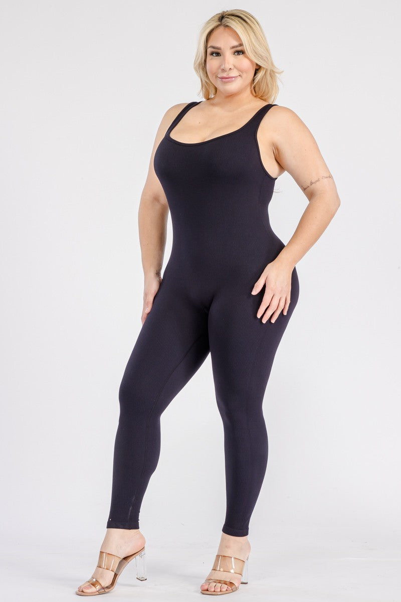 Ribbed Seamless Jumpsuit
