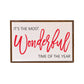 12x18 The Most Wonderful Time Of The Year Christmas Signs